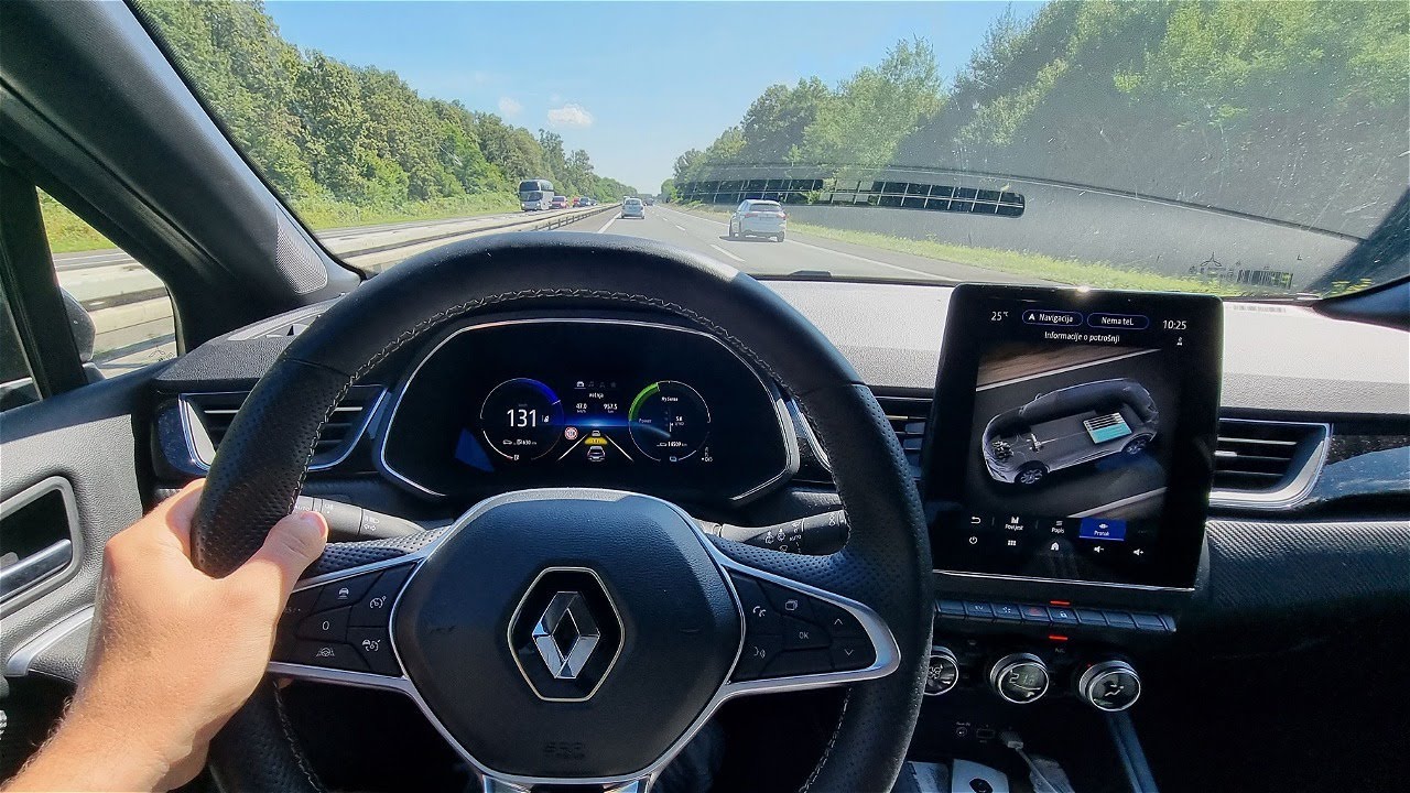 Renault Captur E-Tech 145 Hybrid Engineered - consumption on 130 km/h (Range up to 880 km!)