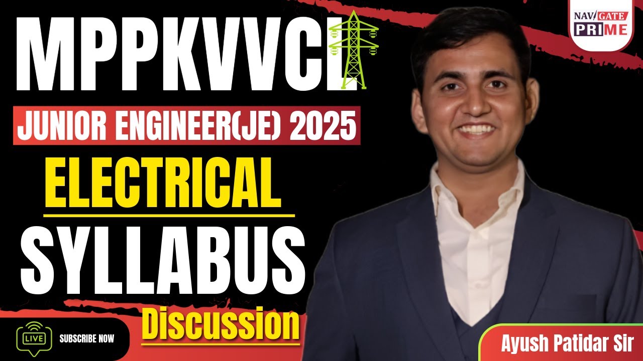 MPPKVVCL AE/JE 2025 | Electrical Engineering Syllabus Discussion | Complete Breakdown