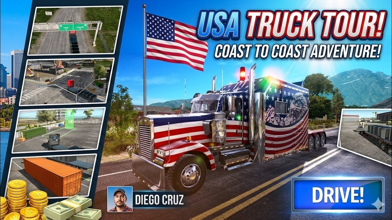 🇦🇺 USA TRUCK TOUR!COAST ll TO COAST ADVENTURE! #videogames #viral 