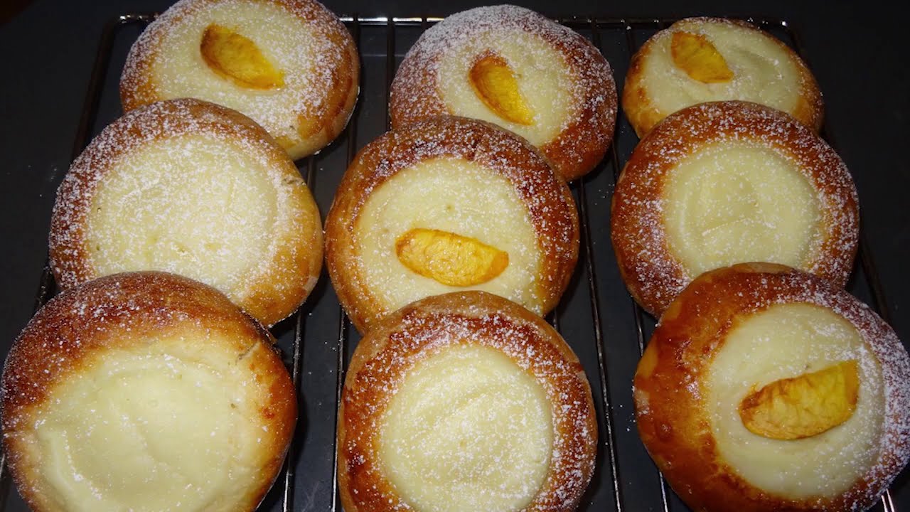 My Husband's Favorite Sticky Buns! Made it twice a week! Vatrushka - Russian Cream Cheese Buns