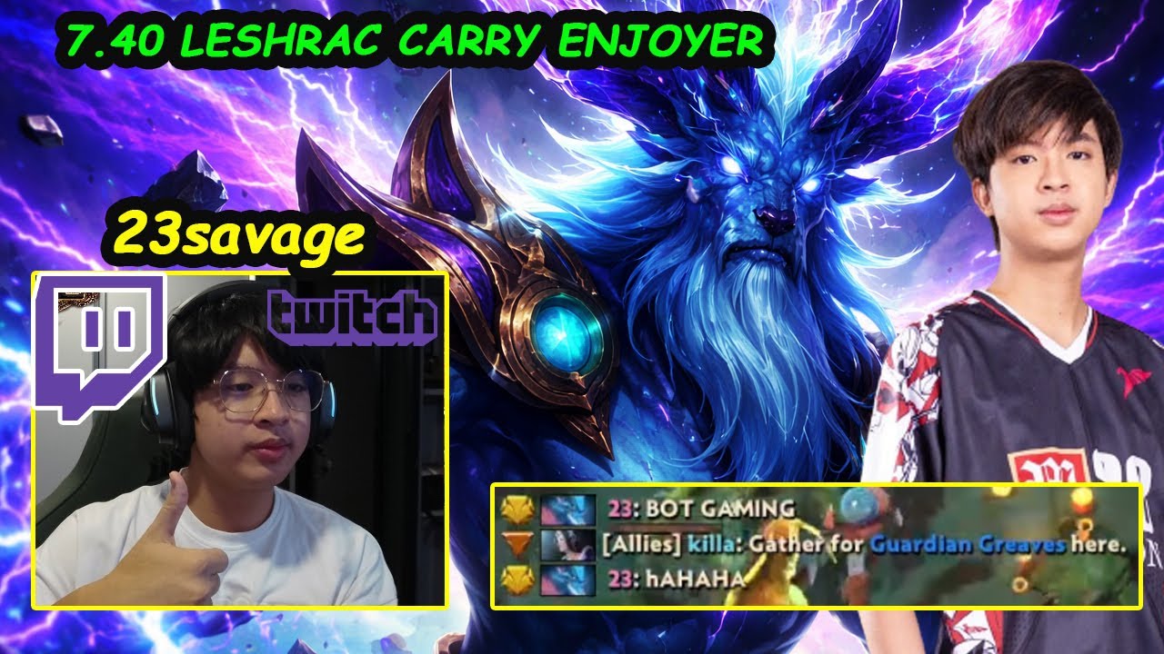 Когда Лешрак — керри… 23savage сходит с ума | Рейтинговая Dota 2 в Юго-Восточной Азии, 7.40