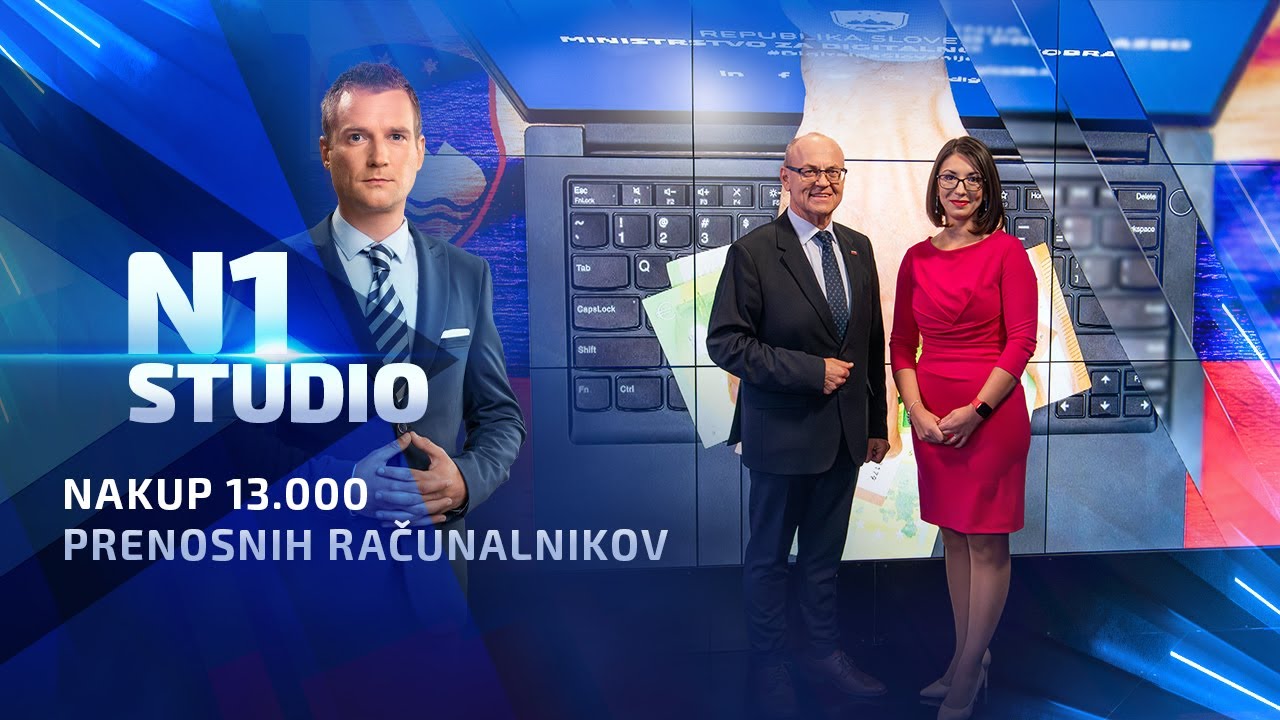 N1 STUDIO: Emilija Stojmenova Duh in Jožef Horvat o nakupu 13.000 prenosnih računalnikov