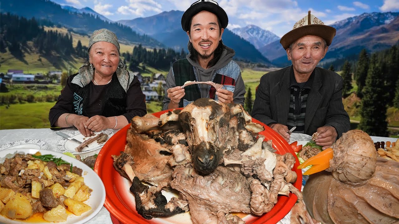 древние кочевнические секреты приготовления кыргызской семьи 🇰🇬 вечеринка с бараниной в селе
