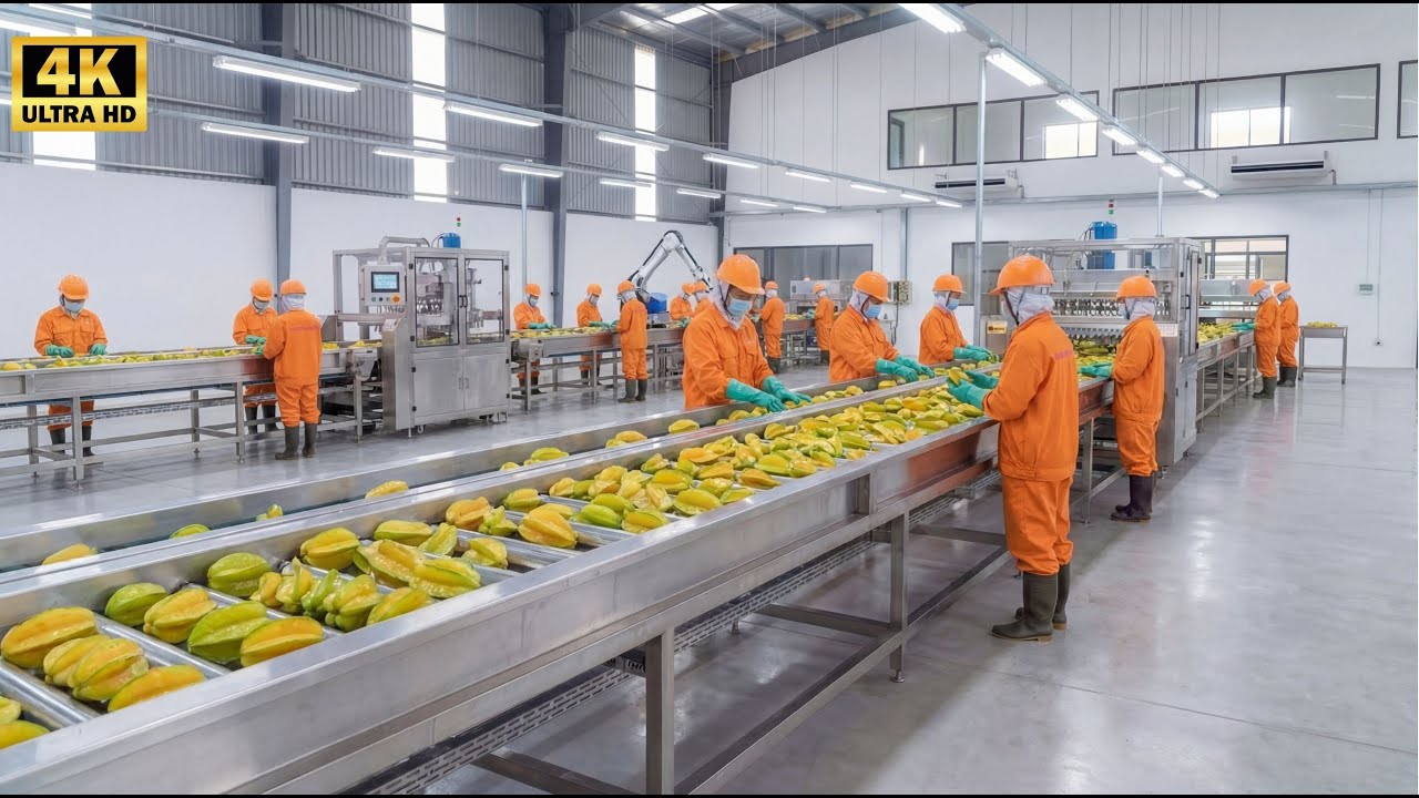 MILLIONS of Slices Per Day &ndash; The INSANE Speed of Modern Starfruit Factory