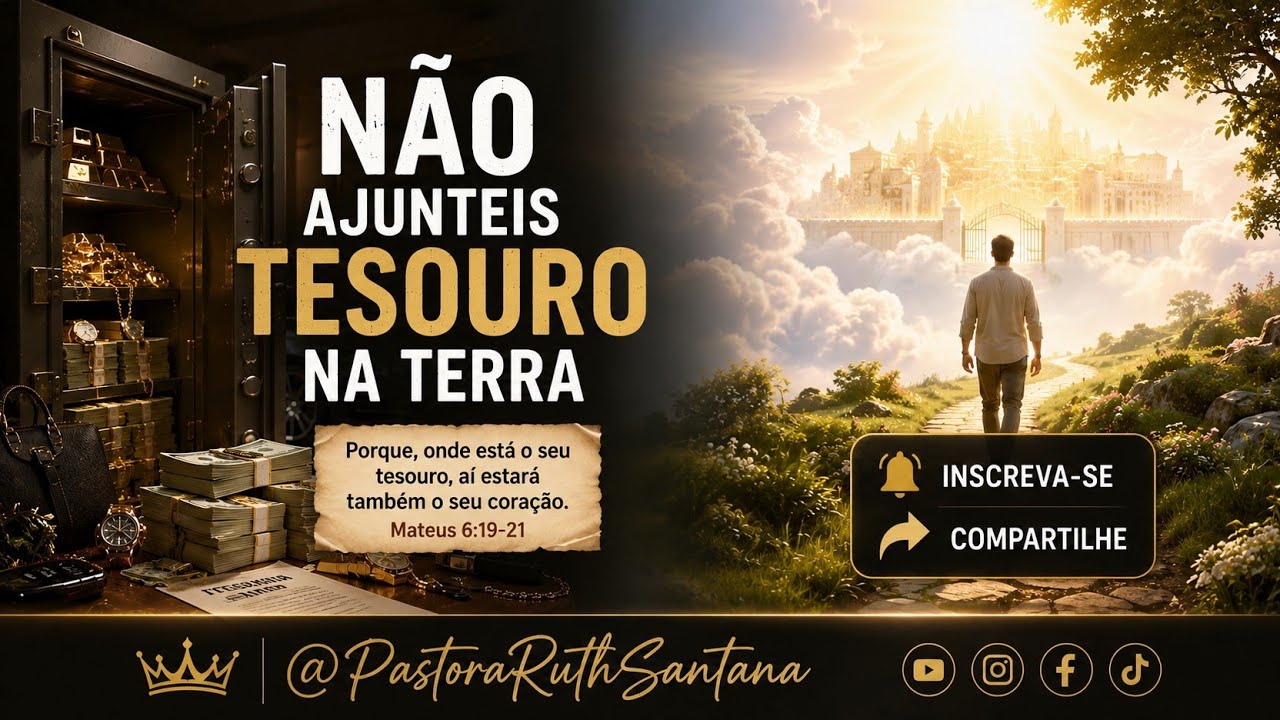 Não Ajunteis Tesouro na Terra... |  @PastoraRuthSantana | [ Live 15 de Janeiro 2025 ]