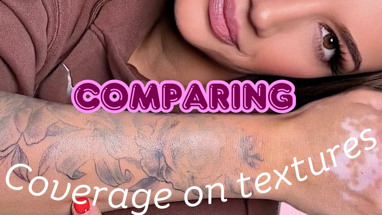 Let’s compare foundation coverage on different skin textures. 