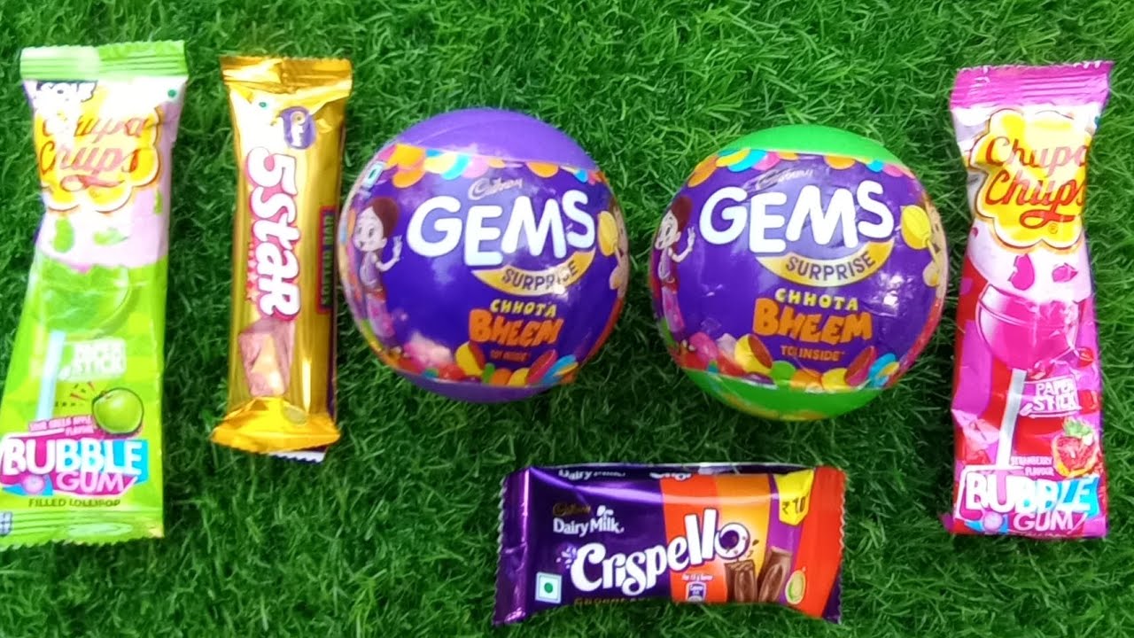 Asmr Sweets Popular Delicious Satisfying Candys|Colorful Chocolate Gems lollipop  unpacking eat