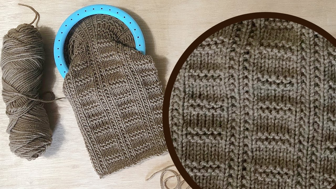 LoOM Knitting Stitches : The Ladder Pattern. Beginner Easy Knits and Purls | denise canela Loomahat