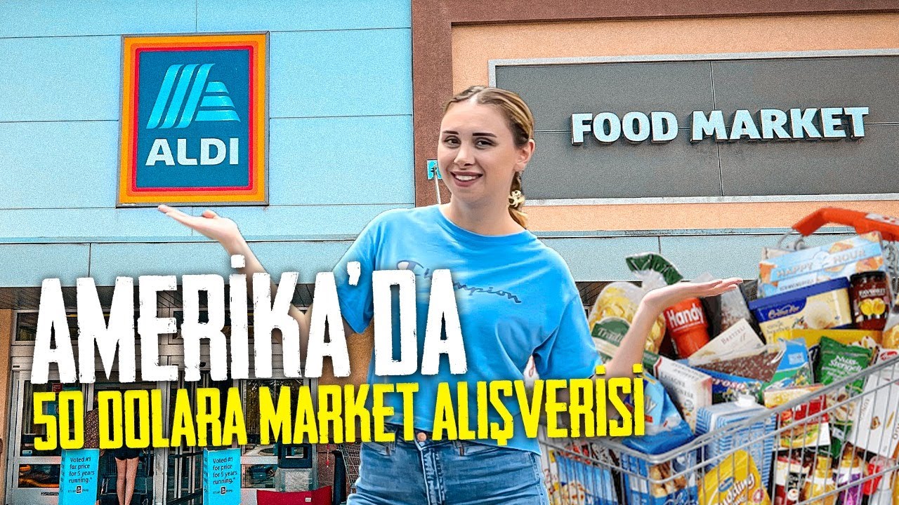 Amerika'da 50 Dolara Market Alışverişi | Aldi