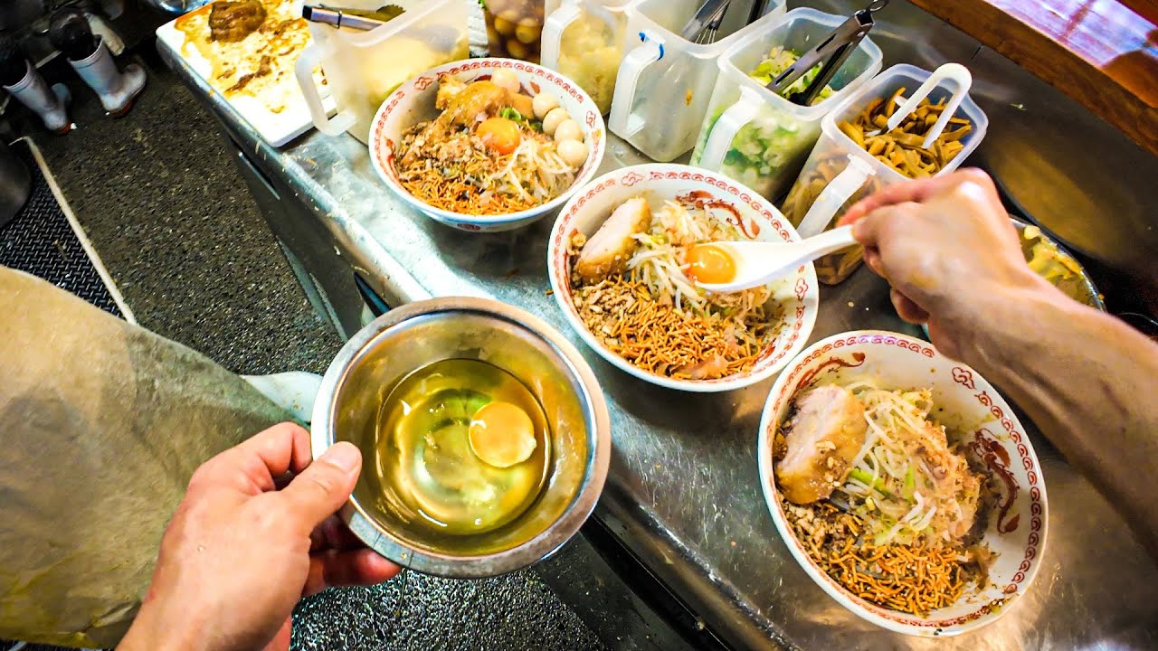 POV: Ramen Chef Making Tons of High Calorie Jiro Ramen Every Day