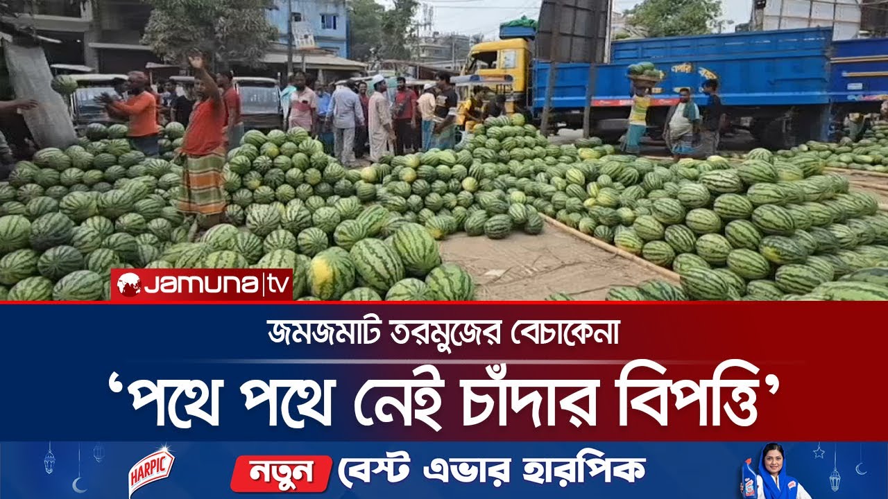 মুন্সিগঞ্জে জমজমাট তরমুজের হাট; ভালো ফলন-দাম পেয়ে খুশি কৃষকরা | Watermelon Business | Jamuna TV