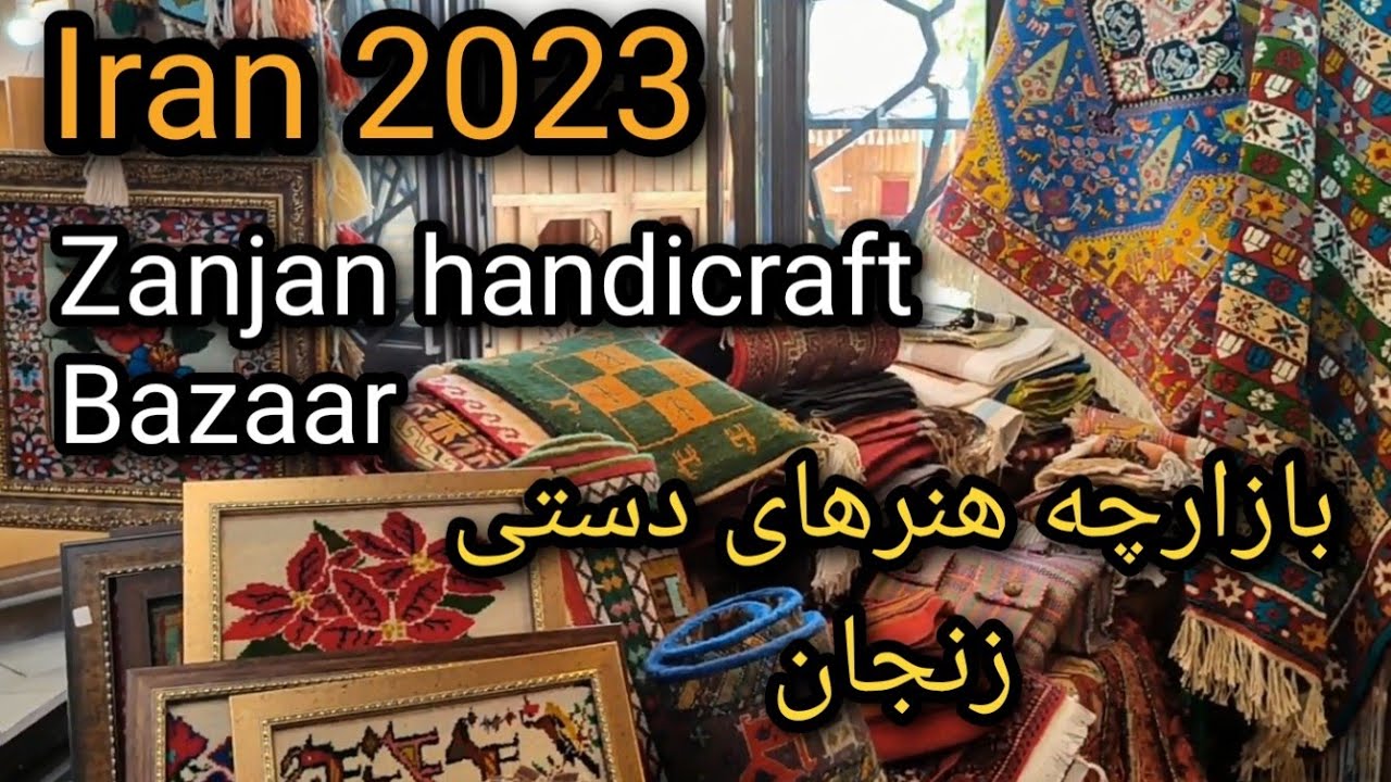 Walking in the handicrafts and souvenirs bazaar of Zanjan, Iran