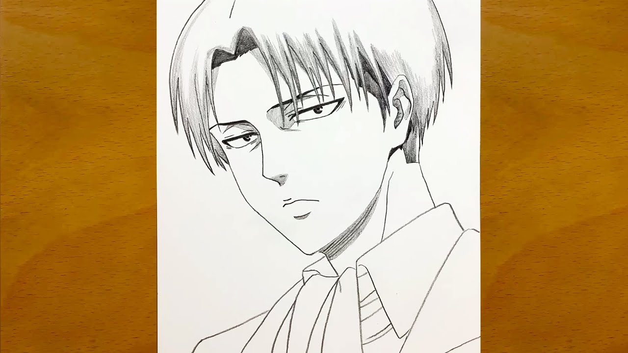 Anime drawing | Draw Levi Ackerman from Attack on Titan | Draw Anime | drawing