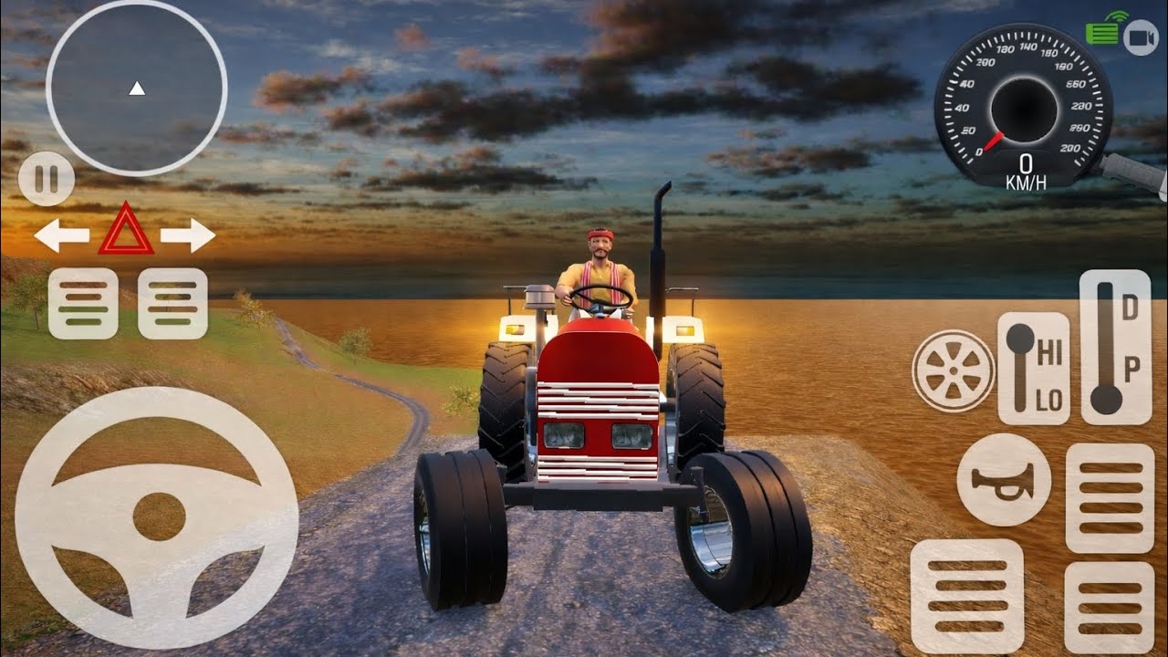Real Village Tractor Driving on Cliff Road 🚜 | Satisfying Game