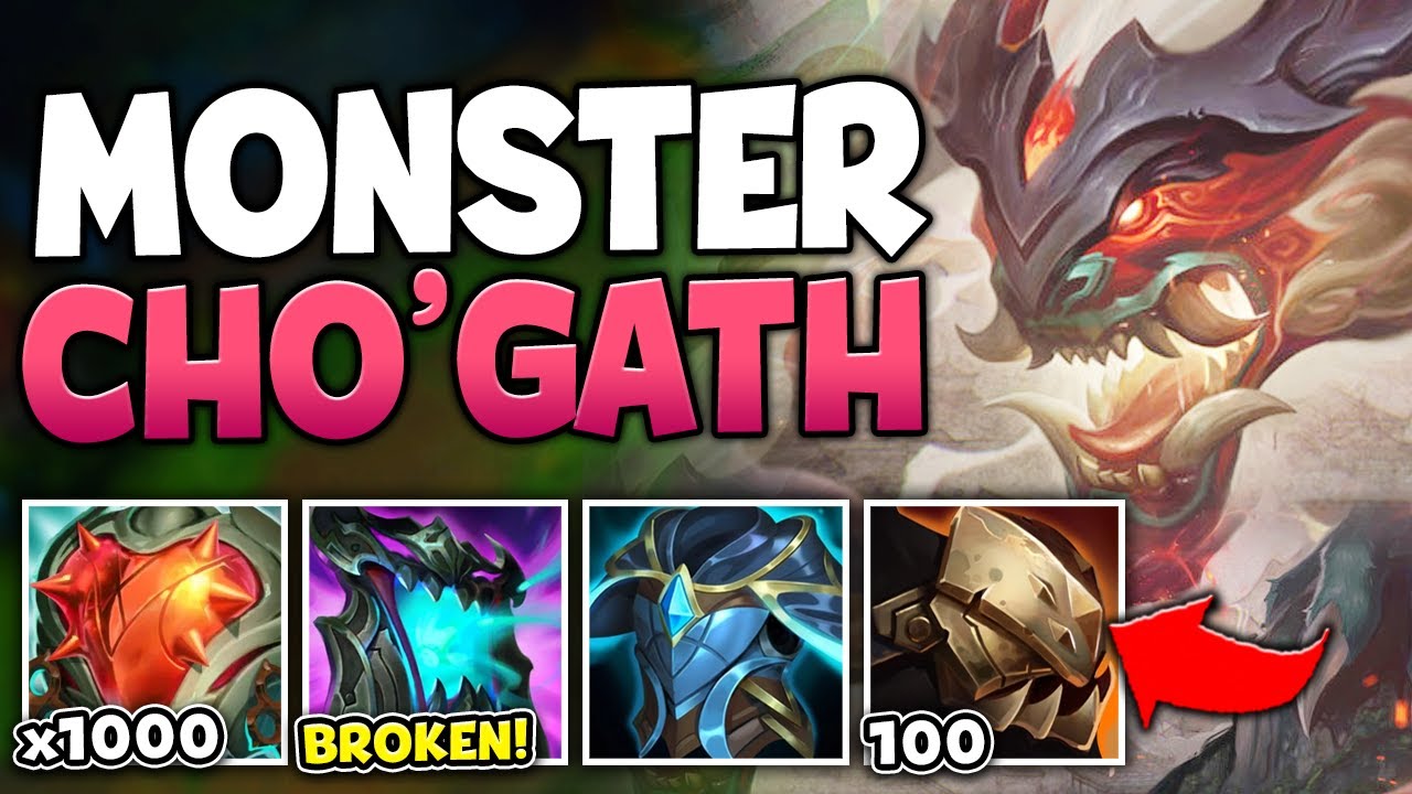 THERE IS NO WAY CHO'GATH IS BALANCED IN SEASON 14! (10,000+ HEALTH MONSTER)