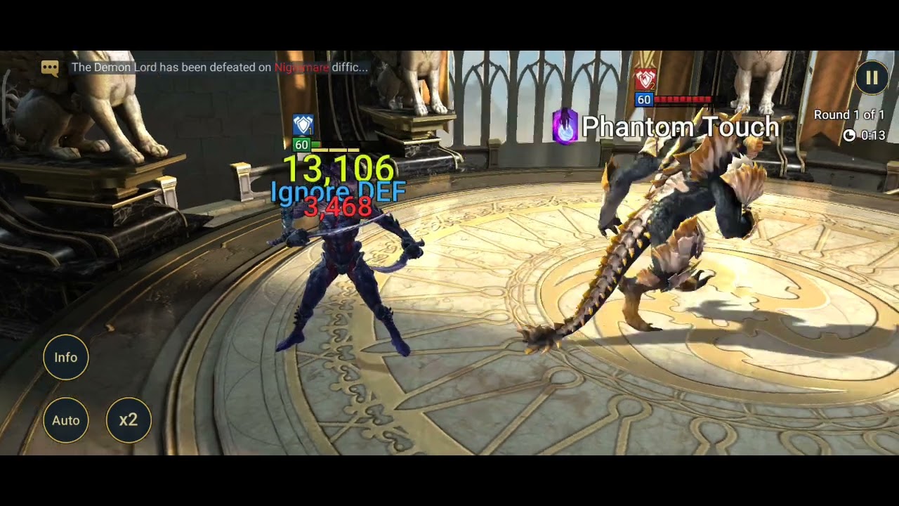 Hellfreak (45 power) vs Jareg (60 power) MANUAL fight