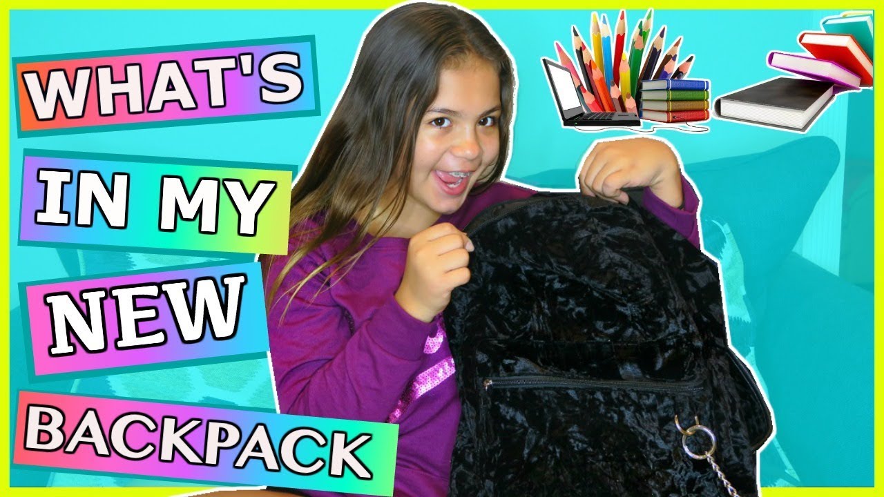 WHAT'IS IN MY NEW BACKPACK 