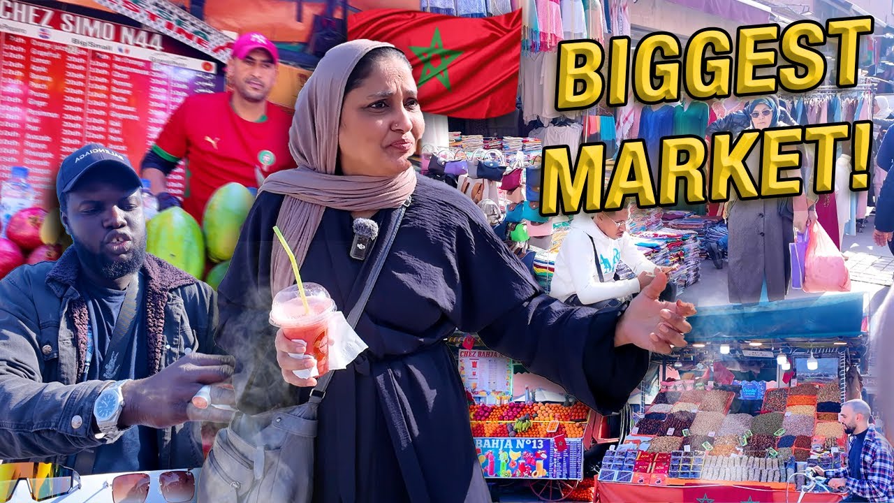 Inside Marrakech’s Largest Market 🇲🇦 | Jemaa El Fna | Shopping, Bargaining, Exploring | PART 1