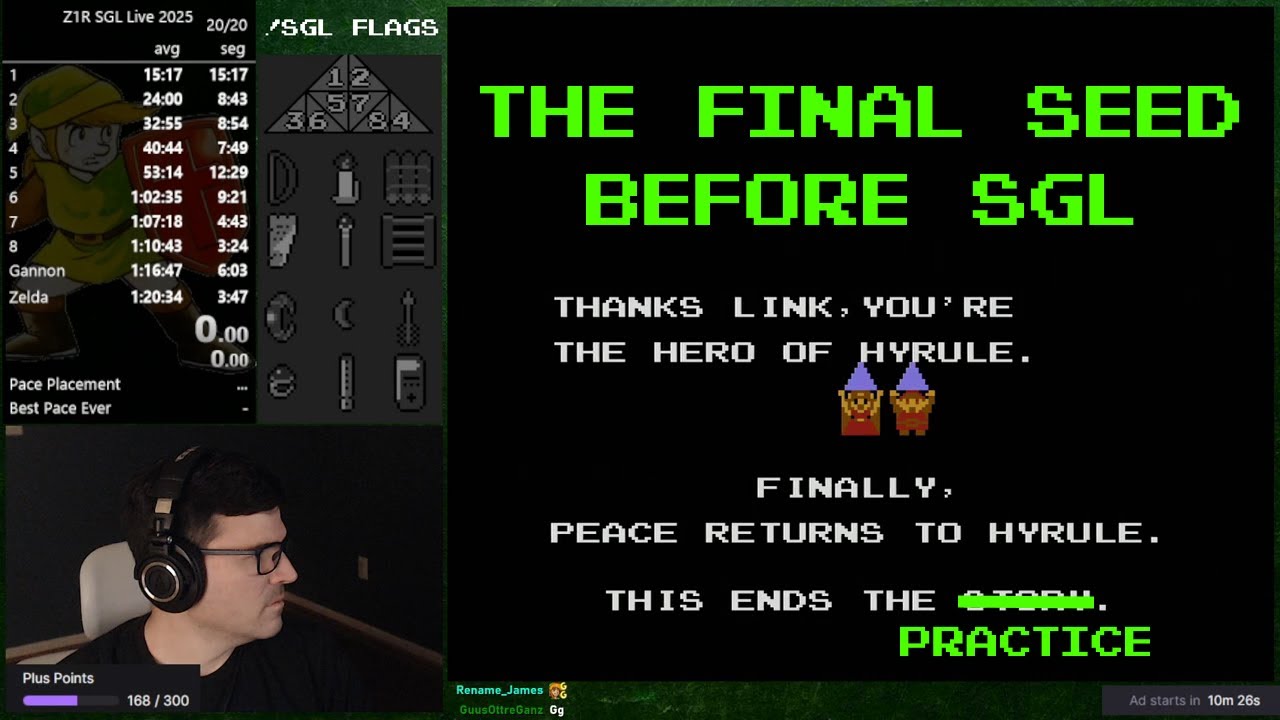 The Final Practice Seed - Zelda 1 Randomizer SGL Practice