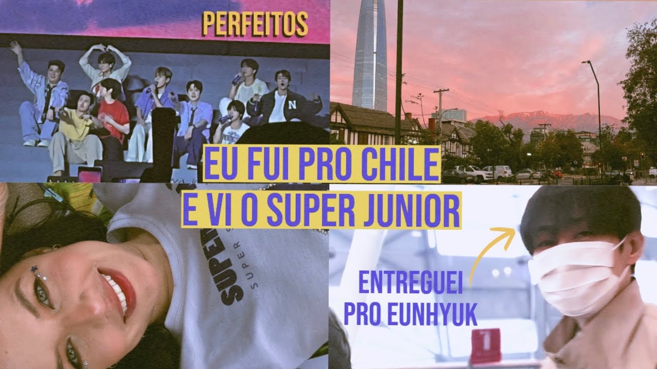 Viajei ao Chile para ver o SUPER JUNIOR 🇨🇱 | SHOW perfeito + encontrei eles DENTRO do aeroporto 🥹😭💙