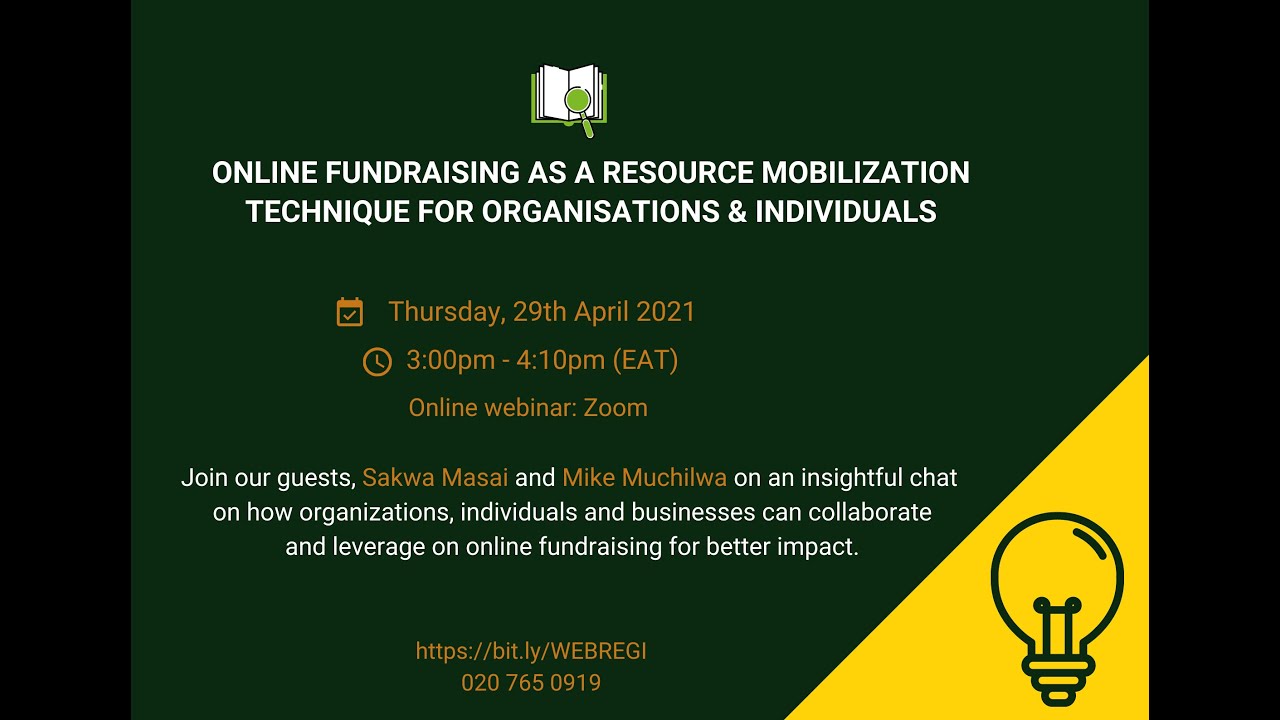 ONLINE FUNDRAISING AS A RESOURCE MOBILIZATION TOOL FOR ORGANIZATIONS, BUSINESES & INDIVIDUALS