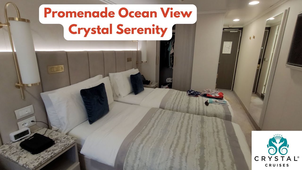 Full Room Tour | Crystal Serenity | Promenade Ocean View