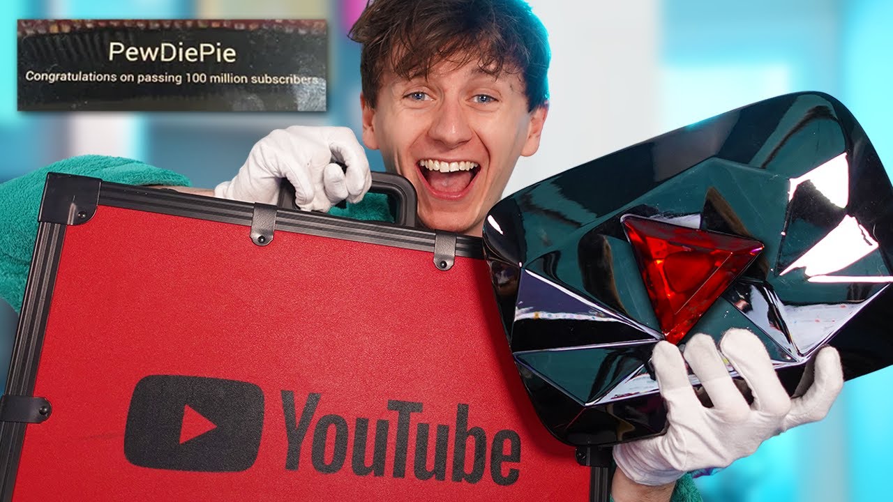 Как я получил красную бриллиантовую кнопку PewDiePie за 100 миллионов