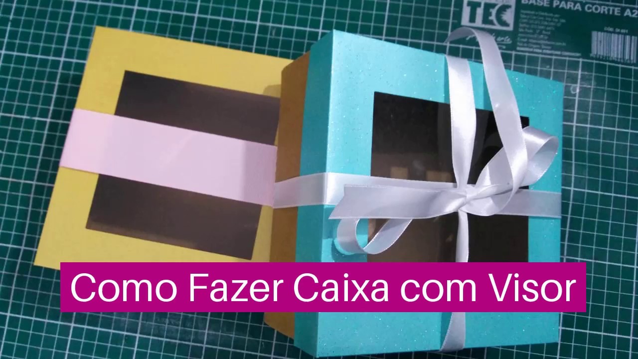 ARTESANATO - COMO FAZER CAIXA COM VISOR