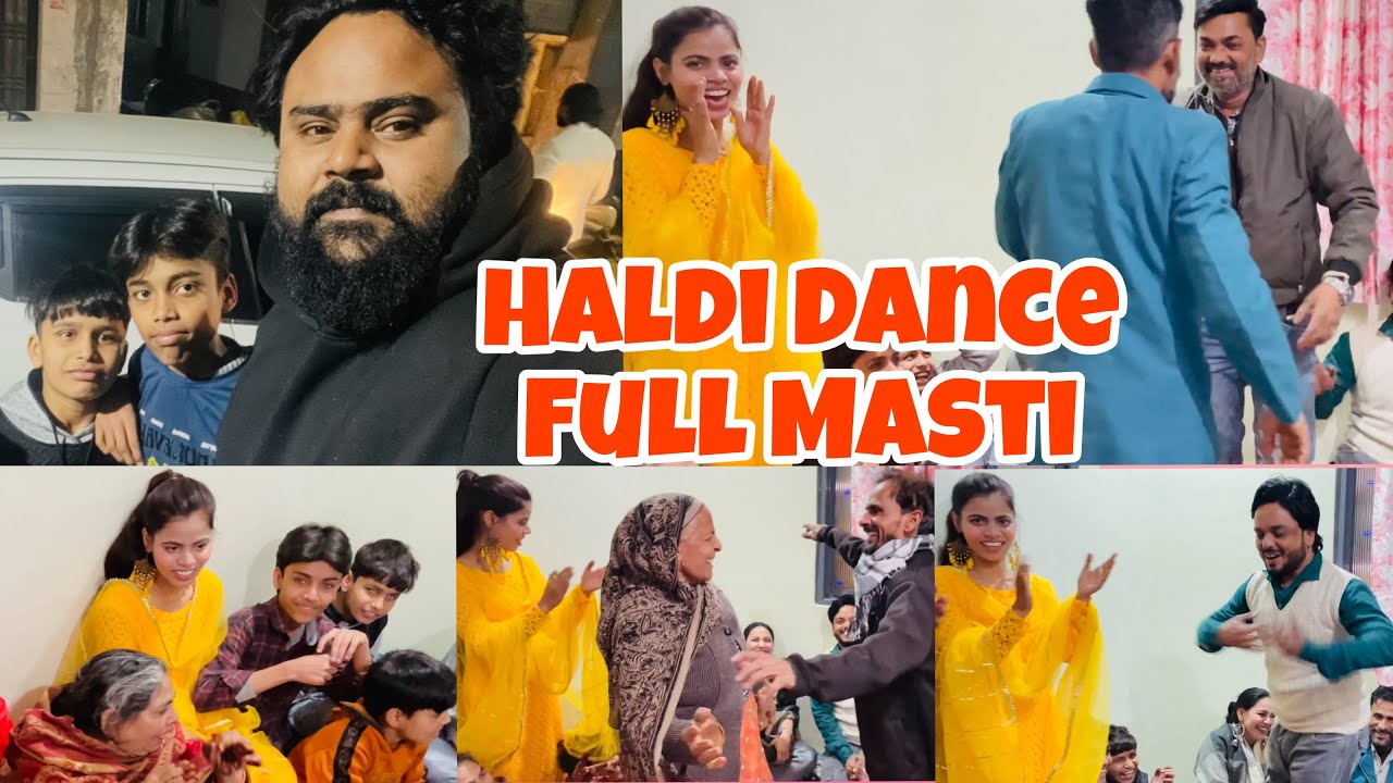 Haldi Dance Full Masti || Shopping Kari ||￼