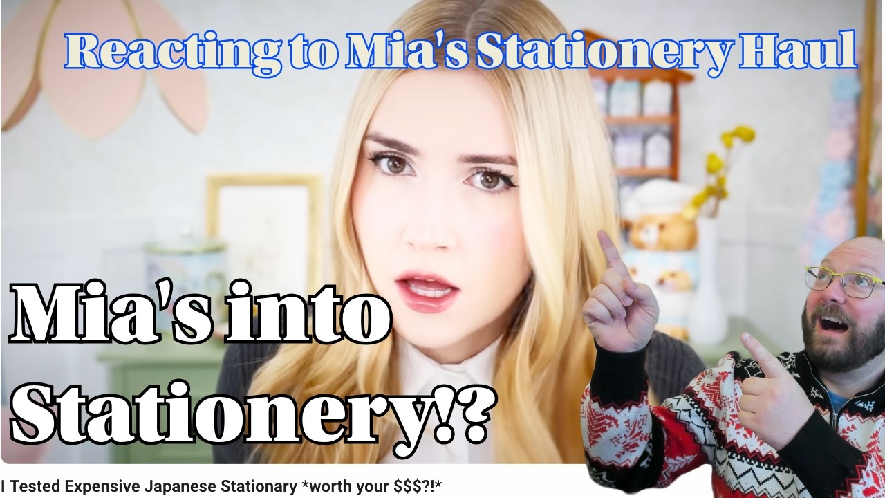 Reacting to Mia Maples' Japanese Stationery Haul!