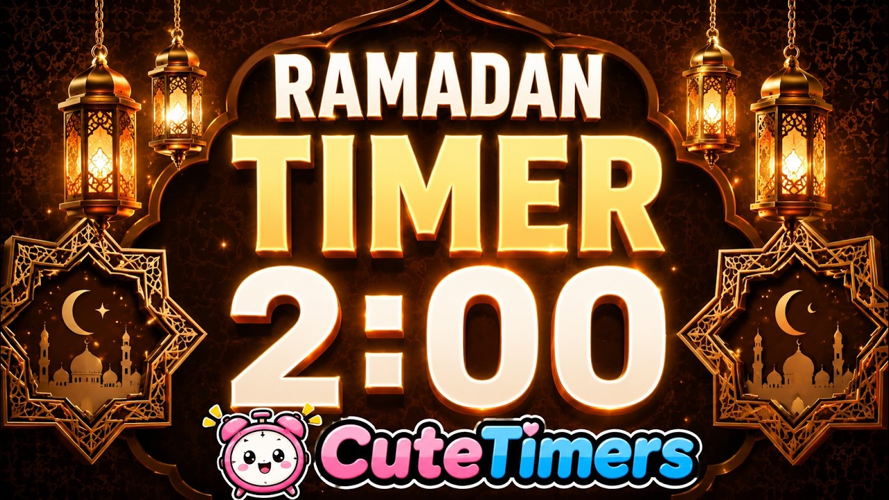 Zen Focus Timer 2 Min Ramadan Countdown &mdash; 2 Min Ramadan Timer for Focus & Fast Breaks