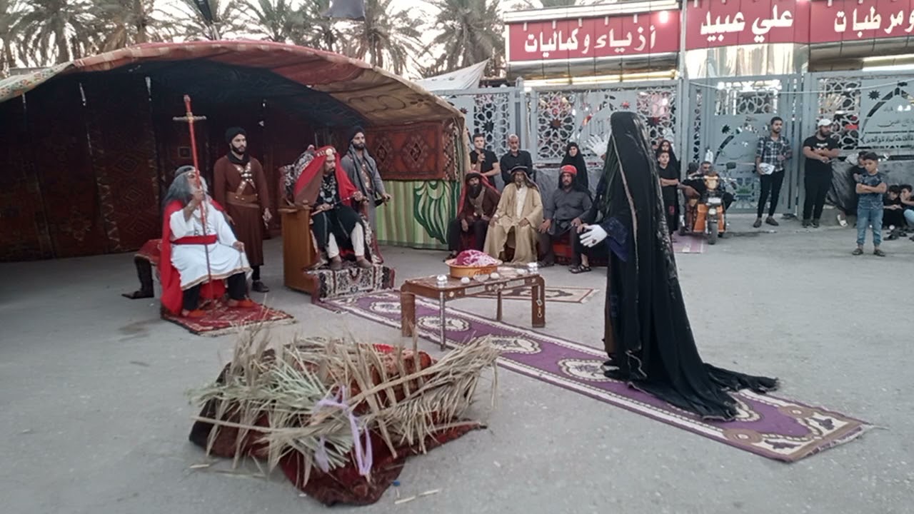 موكب عبدالله الرضيع تشابيه في مزار تاج الدين نشكر الإخوان جميعنا الذين ساهمو في مسلسل السبايا ،،،