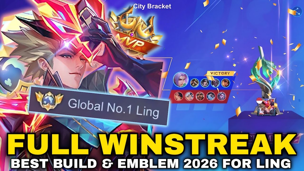 FULL WINSTREAK LING IN MLBB RISING OPEN!! | LING FASTHAND GAMEPLAY IN MRO WITH BEST BUILD & EMBLEM