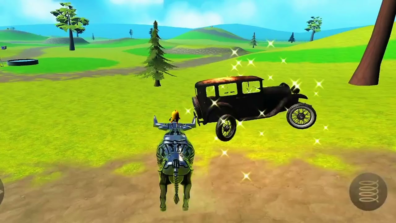 Pollitos y vacas pelean con tractores y coches episodio :-10 🤣🤣🤣🐄🚙🚙😻😻😻🧞‍♀️