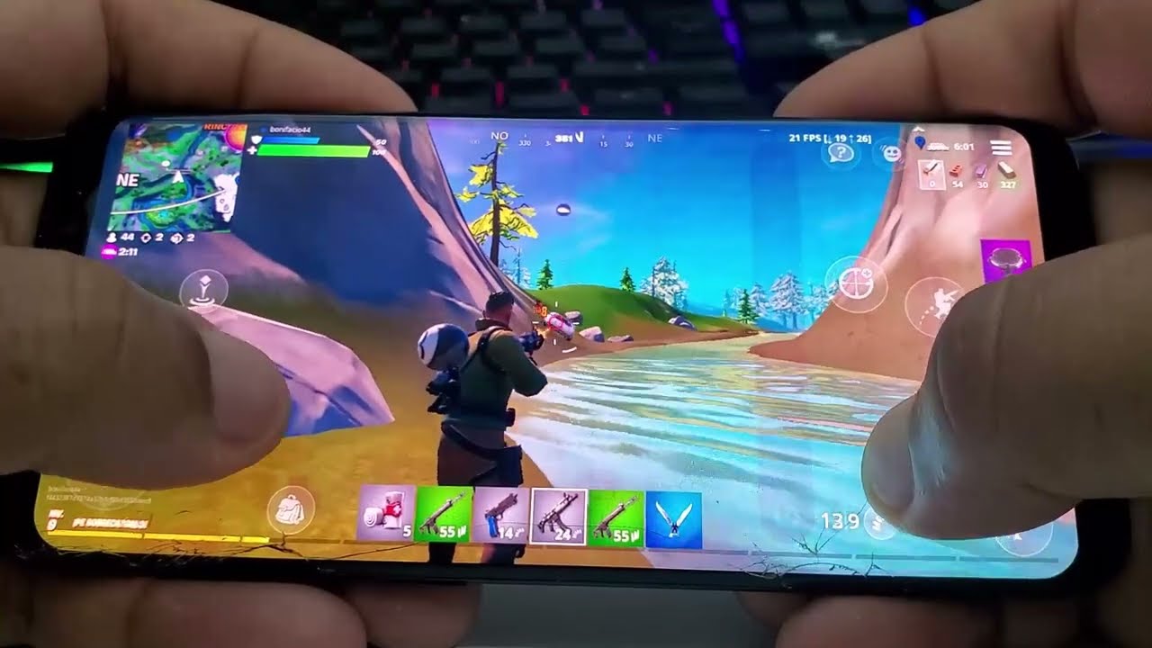 samsung galaxy s8 fortnite gameplay rendimiento