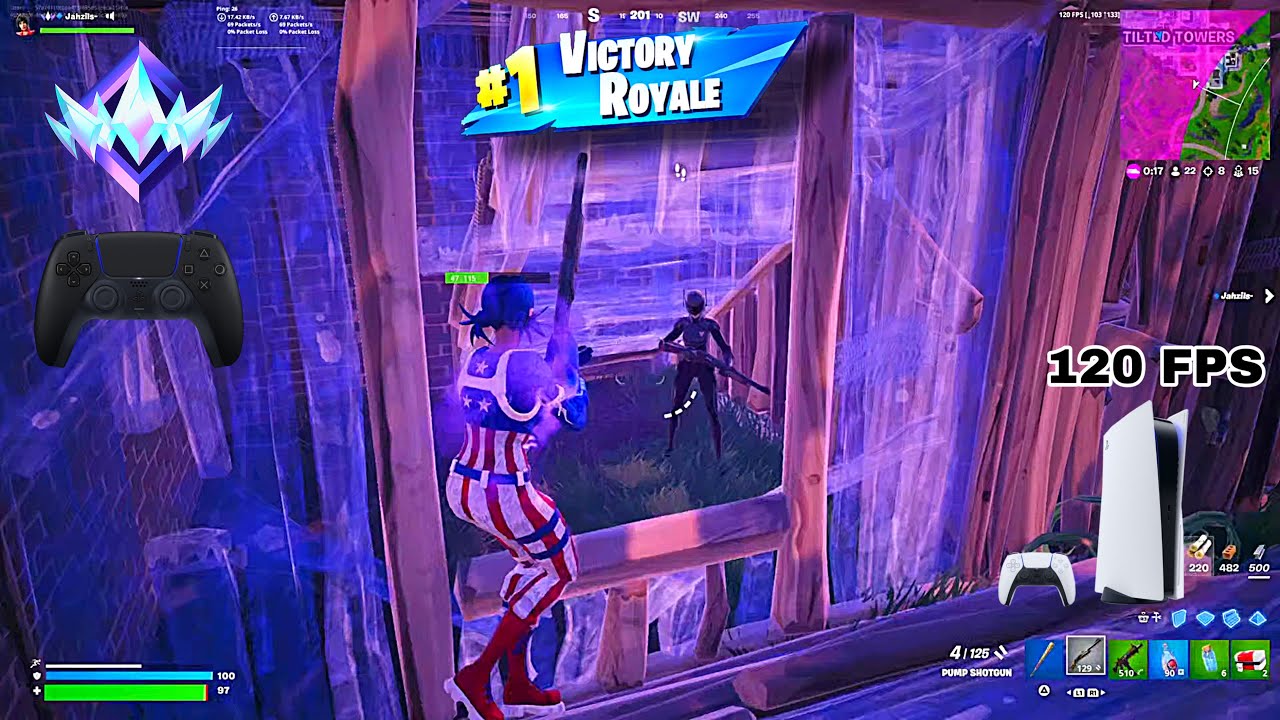Fortnite Unreal Ranked Reload on PS5 | Controller Gameplay | 120 FPS