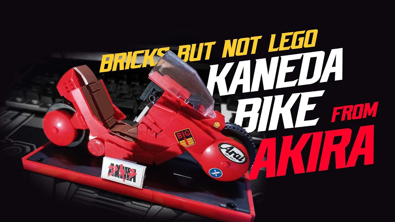 Kaneda Bike bricks, not lego from AKIRA , brand jiestar, SHF scale Speedrun build and short preview