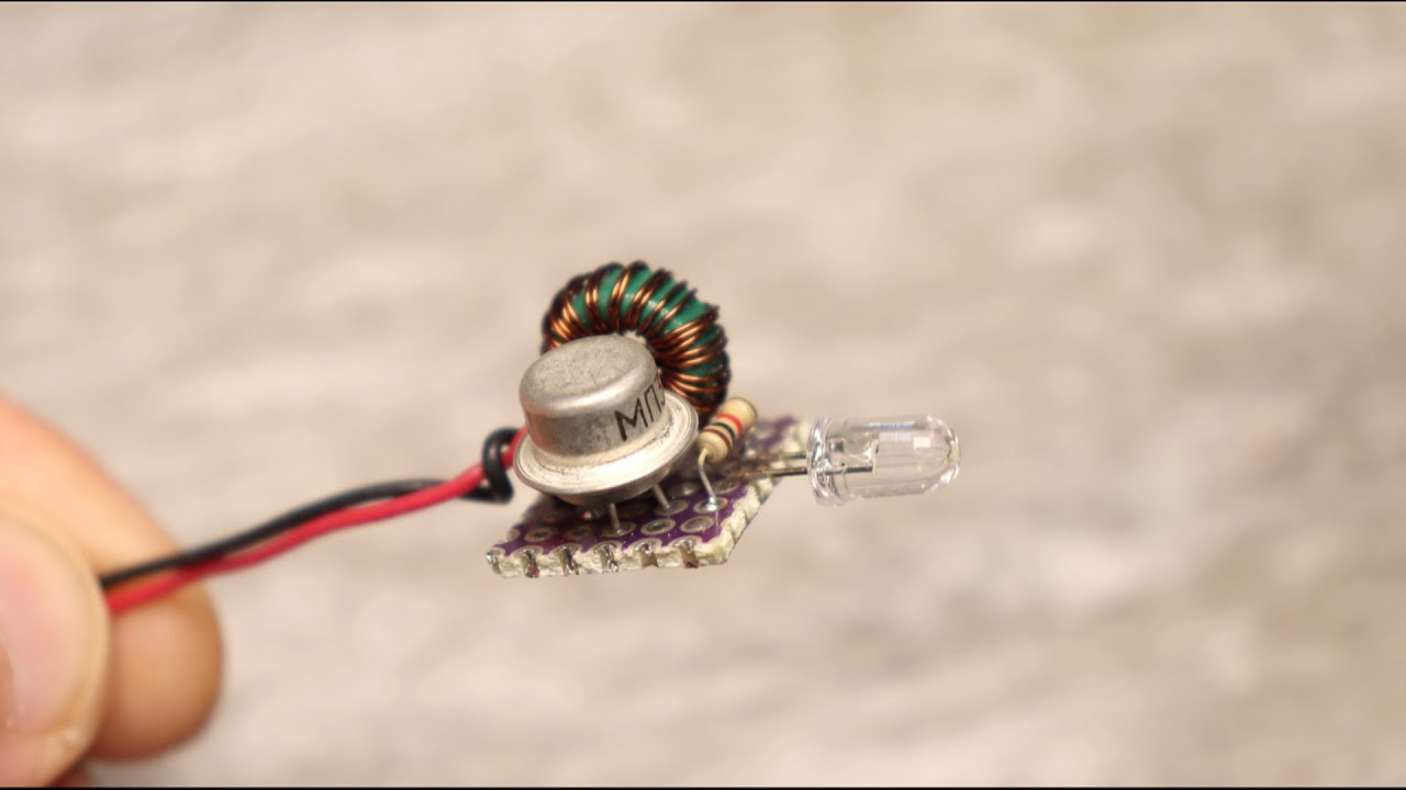 Joule thief - works from 0.2 Volts!