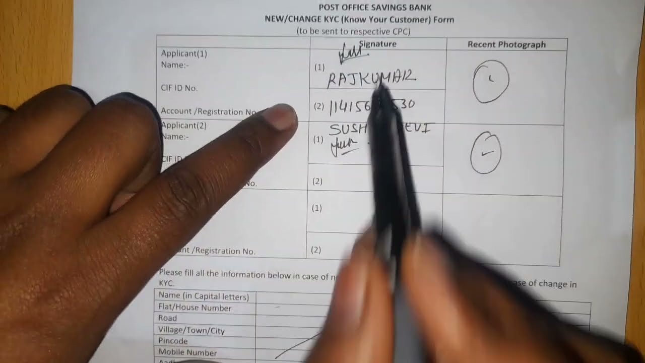 India post payment bank KYC form kaise bhare/post office kyc form fill up/post office ka kyc form