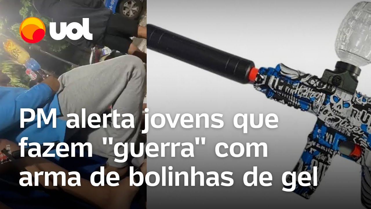 Policial alerta jovens que usam arma de bolinhas de gel no Rio: 'Na próxima não tem ideia'
