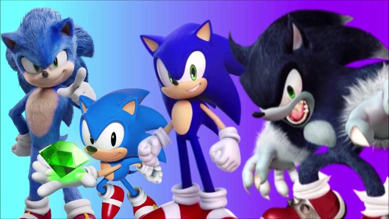 Sonic Extreme Fighter: les Skins: les 4 Sonics