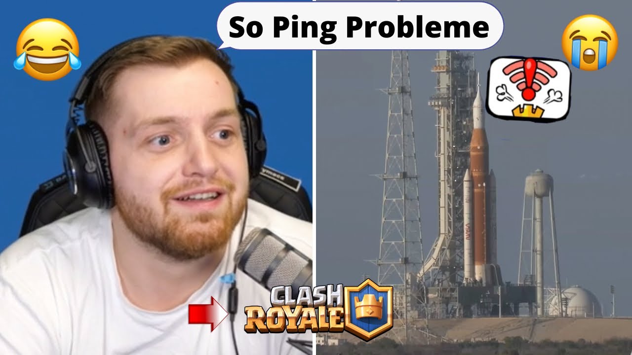 &bdquo;Haben so Clash Royale Delay&ldquo;😂 Reaktion auf den Raketenstart Richtung Mond👀😮