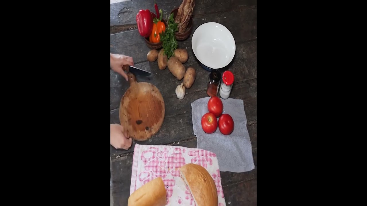 In the Mountains  Campfire Cooking