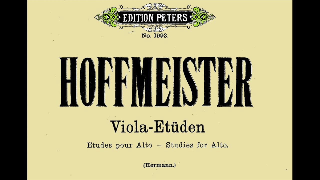 Hoffmeister Viola Etüden Nr 6