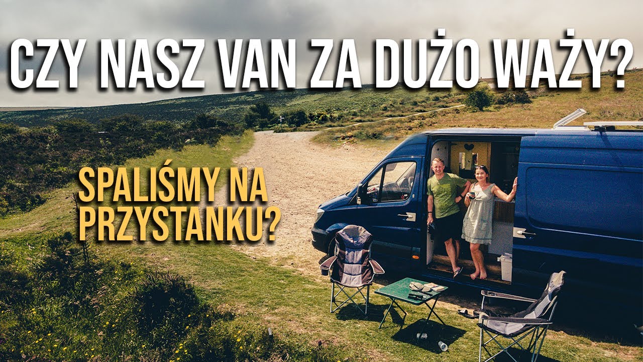 Ile waży nasz kamper 😱 Czy wystarczy nam prądu❓Nocleg na przystanku autobusowym❓#51