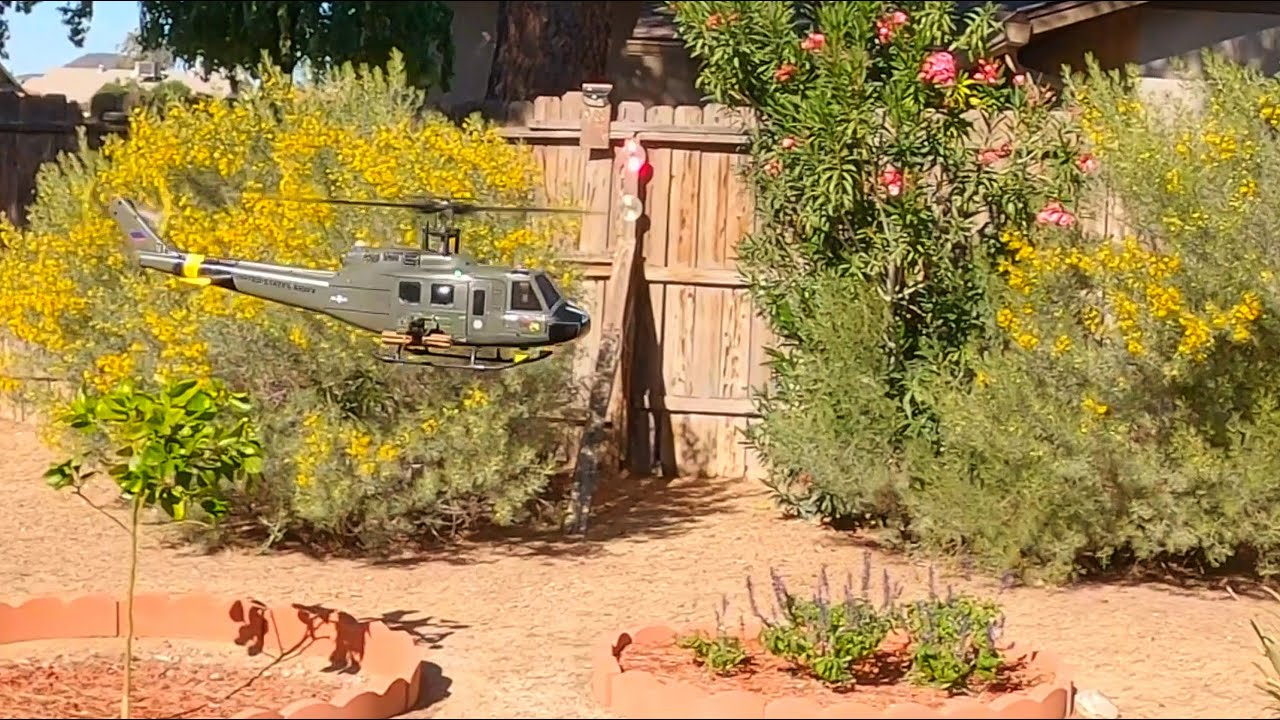 Eachine E190 UH-1 Huey 6ch Brushless - Afternoon Winter Flight(4k)