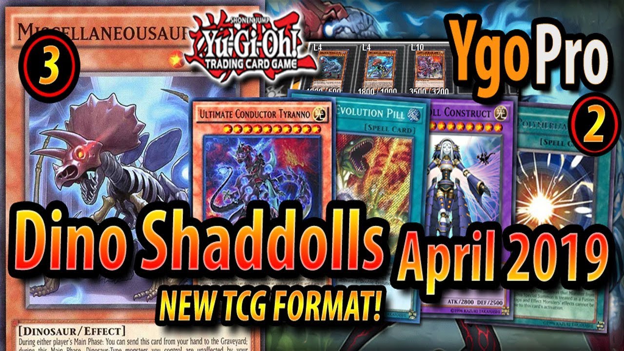 Miscellaneousaurus at 3!? DINO SHADDOLLS | NEW TCG FORMAT! (April 2019)