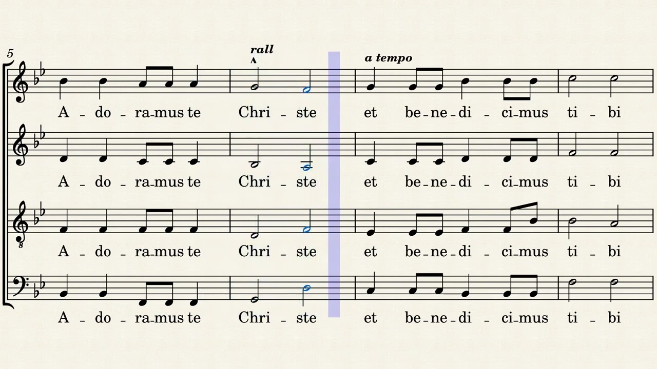 Adoramus te Christe - Alto