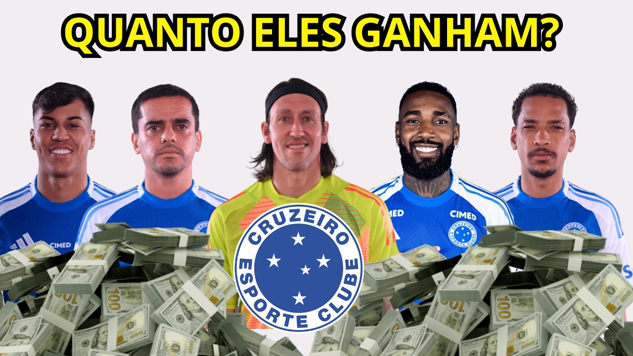 SALÁRIOS DO CRUZEIRO 2026 💰 Quanto cada jogador recebe? (Revelado)