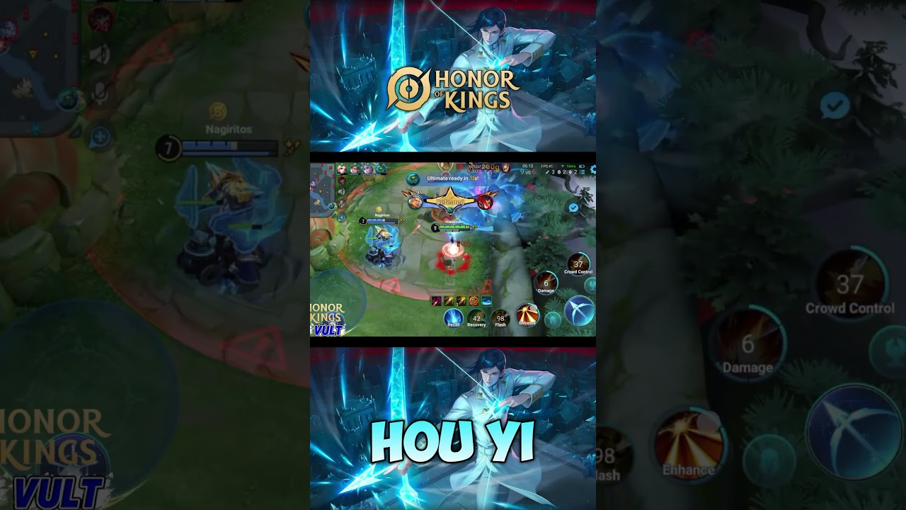 Хоу И x Урю Исида: 100% БЕЗУМНЫЙ УРОН! Про геймплей HOK #honorofkings #hok #houyi #uryuishida